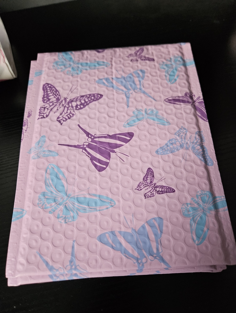 10 Purple Butterfly Bubble Mailers